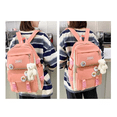 thumbnail image 3 of Mochilas Set 4 Pzs Escolar Bolsas Lapicera coral Malubero Set de Mochilas, 3 of 4