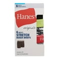 thumbnail image 2 of Hanes Originals Men’s Boxer Briefs, Moisture-Wicking Stretch Cotton, Blues, 6-Pack, 2 of 9