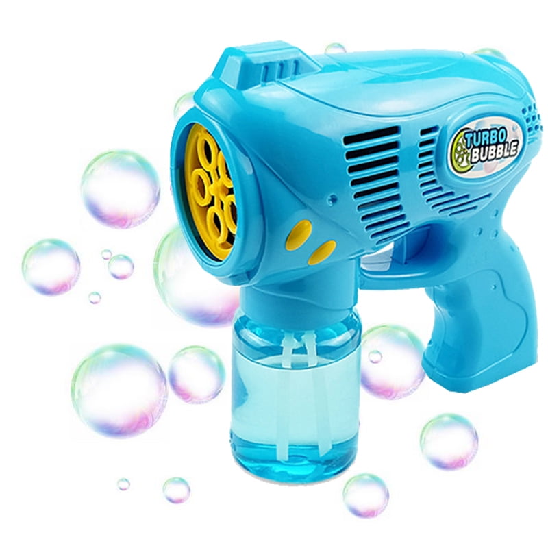 Kids Bubble Shooter Bubble 360° No Leak Automatic Bubble Machine with LED  Light 1 Bubble Solution for Birthday Party Summer Toys Outdoor Activities