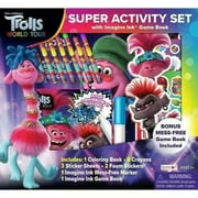 New TROLLS World Tour SUPER ACTIVITY SET Imagine Ink Coloring Book Stickers Game