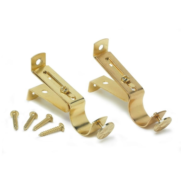 Achim Fantasia 3/4" Cafe Rod Bracket, 3/4" Projection, 1 Pair