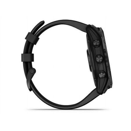 Garmin fenix 7X Sapphire Solar, Black DLC Titanium with Black Band