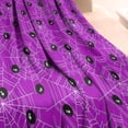 thumbnail image 3 of Spider Web Halloween Pattern Blanket,Comfortable Soft Flannel Throw Blanket,All Season,Warm Lightweight Blankets for Sofa Bed Couch Living Room Chair,60"x80", 3 of 4