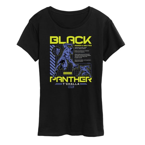 Marvel Black Panther - Digital - Women's Short Sleeve Graphic T-Shirt