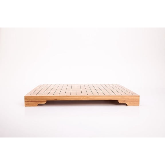 3/4" Solid Bamboo 19X19 Go Game Board With Built In Legs