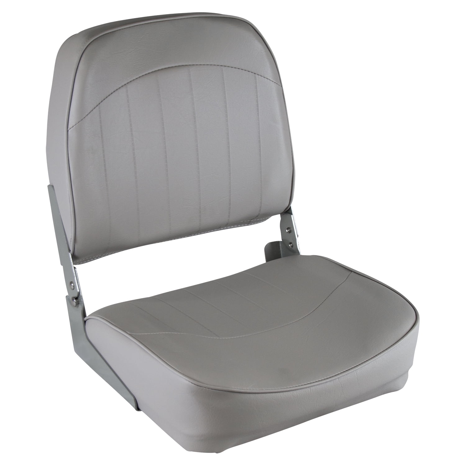 Wise 8wd734 Deluxe Embossed Vinyl Panel Padded Standard-low Boat Back Seat Gray for sale online 