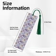 thumbnail image 3 of Kdxio Lavender Flowers Print Metal Tassel Bookmarks,Perfect Gift for Art Lovers and Bookworms Metal Bookmarks for Women, 3 of 8