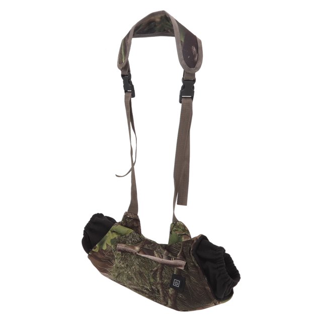 Chauffe-Mains Électrique 3 Vitesses Température Contrôlable Pochette Chauffante avec Interface USB pour Extérieur Camouflage Vert
