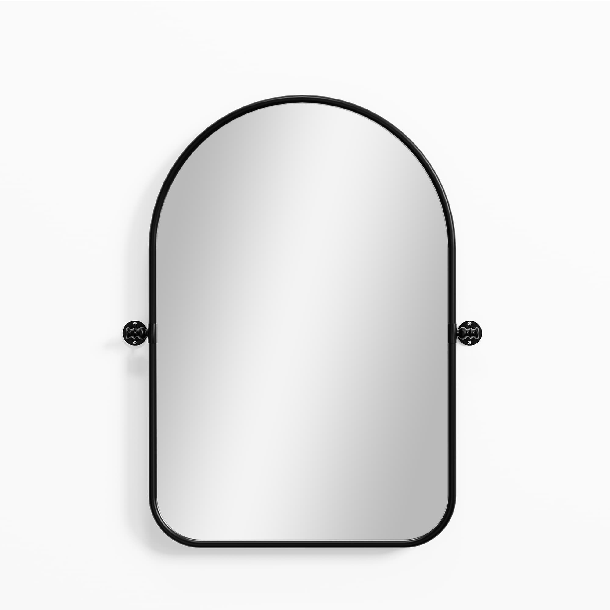 MAYEERTY 32"x24" Wall Mirrors Metal Frame Mirror Black Arch Mirror