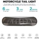thumbnail image 2 of Luz trasera de freno LED para motocicleta (negra), luz de matrícula, 12 V, universal, para quad, ATV, motocross, chopper, personalizada, para calle., 2 of 5