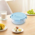 thumbnail image 3 of Round Glass Meal Prep Bowl with Vented Lock Lid – Leakproof Cold Storage Container for Daily Lunch,Refrigerator Sorting,Housewarming Gift for Neighbor, 3 of 5