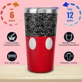 thumbnail image 3 of Cute Mouse Tumbler With Straw and Lid, Stainless Steel 10oz Insulated Coffee Travel Mug, Cartoon Mouse Gifts Cups for Women and Girls, 3 of 6