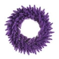 thumbnail image 1 of Vickerman K163224 Couronne de Sapins avec Embouts en PVC 210, 24 Pouces, Violet, 1 of 4