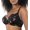 Black/Rose Print, variant on Casey Full Bust Padded Plunge T-Shirt Bra, E. Nude, 36J