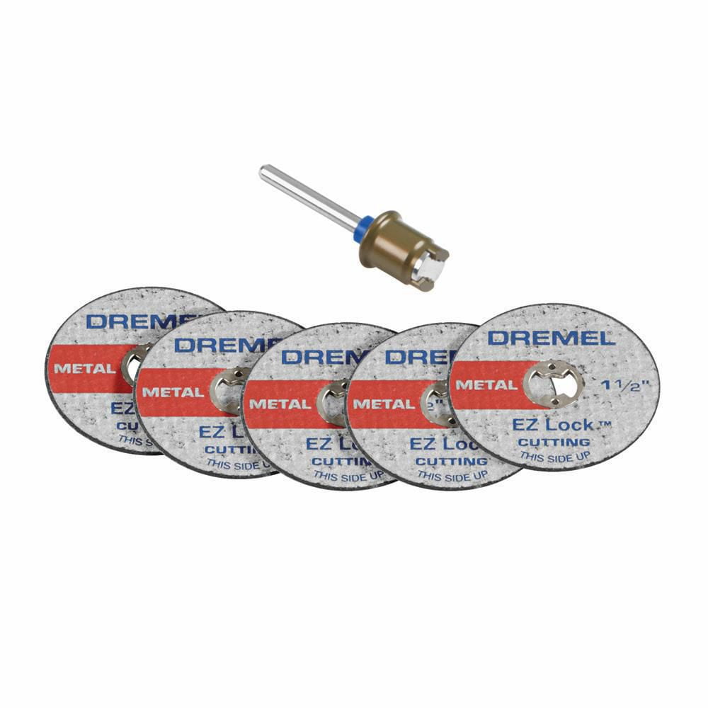 Dremel EZ406-02 1 1/2-Inch EZ Lock Rotary Tool Cut-Off Wheel and Mandrel Metal Cutting Starter Kit