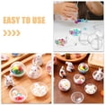 thumbnail image 4 of braveheart Boules Torsadées Transparentes Durables et Robustes pour Projets DIY Boules Rondes Incassables Transparentes Torsadées Vides Petites Demi-Couleurs 45mm, 4 of 6