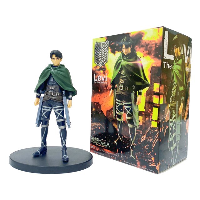 New 16cm Attack on Titan Figure Rival Ackerman Action Figure Package Ver. Levi PVC Anime Figures Rivaille Collection Model Toys zhangyuxiang LED