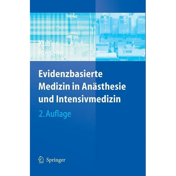 Evidenzbasierte Medizin in Anästhesie Und Intensivmedizin, (Hardcover)