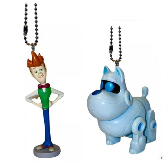Puppy Pals Dog Master Bob & ARF A-R-F Keychain Dangler Ornament Pvc Figure Charm