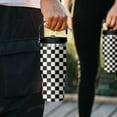 thumbnail image 6 of 30 Oz Black and white Checkered FlipTumbler with Handle Lid and Straw, Checkered Tumbler Water Bottle Travel Coffee Cup Mug,Checkered Gifts for Women Men, 6 of 6