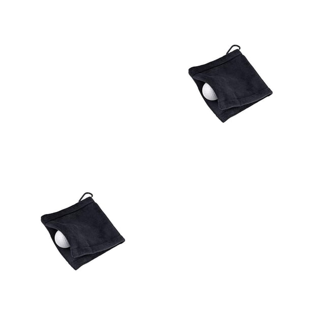 Toalla de limpieza de pelotas de Golf Advancent 2piezas Microfibra Negro