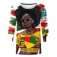 thumbnail image 4 of Xdegoge Clearance Today Womens 4th of July Tshirt Crewneck Womens Tops 3/4 Length Sleeves American Shirts Graphic Tops 90S Outfits Plus Size 3/4 Sleeve Summer Tops LiquidacióN De Ropa 1 Dollar, 4 of 5