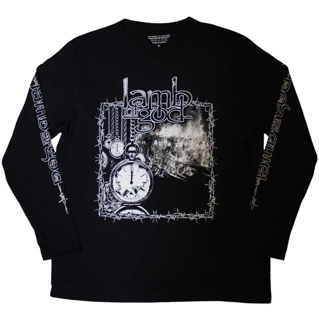 Lamb Of God T-Shirt à Manches Longues pour Adulte avec Fil Barbelé