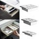 thumbnail image 1 of Xihbxyly Organizador Portátil para Debajo Del Escritorio, con Cajón Deslizante, Diseño Compacto, Fácil Instalación, Ideal para Oficina y Hogar, Material Abs y Pp, 1 Juego., 1 of 4