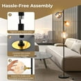 thumbnail image 6 of Costway Mid Century Floor Lamp Freestanding with 3 Glass Globe Lampshades & Foot Switch, 6 of 8