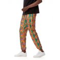 thumbnail image 4 of FcBaudy Full Length Pants Man Printing Loose Large Size Drawstring Pockets Binding Leg Trousers Man Polyester Trousers, 4 of 7