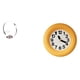 thumbnail image 1 of Organizador De Vino De Metal Contemporáneo Con Reloj De Pared Analógico Silencioso Para Cocina, Comedor, Dormitorio Y Soporte Para Guardar Bebidas., 1 of 8