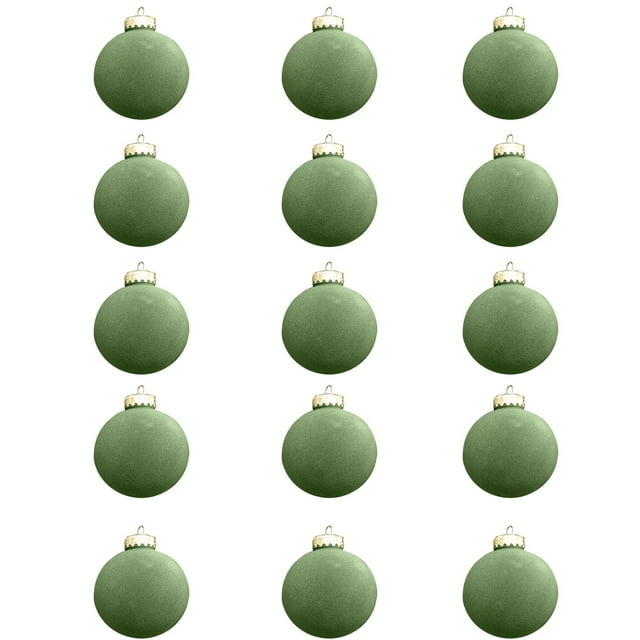 Fiudx Adornos Navideños de Terciopelo, Bolas de Árbol Flocadas, Diseño Vintage Marrón, Material Plástico Duradero, Fáciles de Colgar, Decoración para El Hogar y El Árbol, Juego de 15 Piezas, Tamaño d