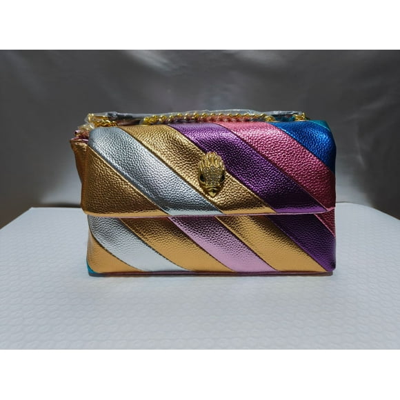 Popular women's bag contrast color stitching crossbody eagle head Kurt geiger London shoulder bag