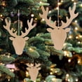 thumbnail image 3 of Rongfmy 10pcs Bois Inachevé Animaux Tranches Découpe Pendentif Mariage Décor Cerf, 3 of 9