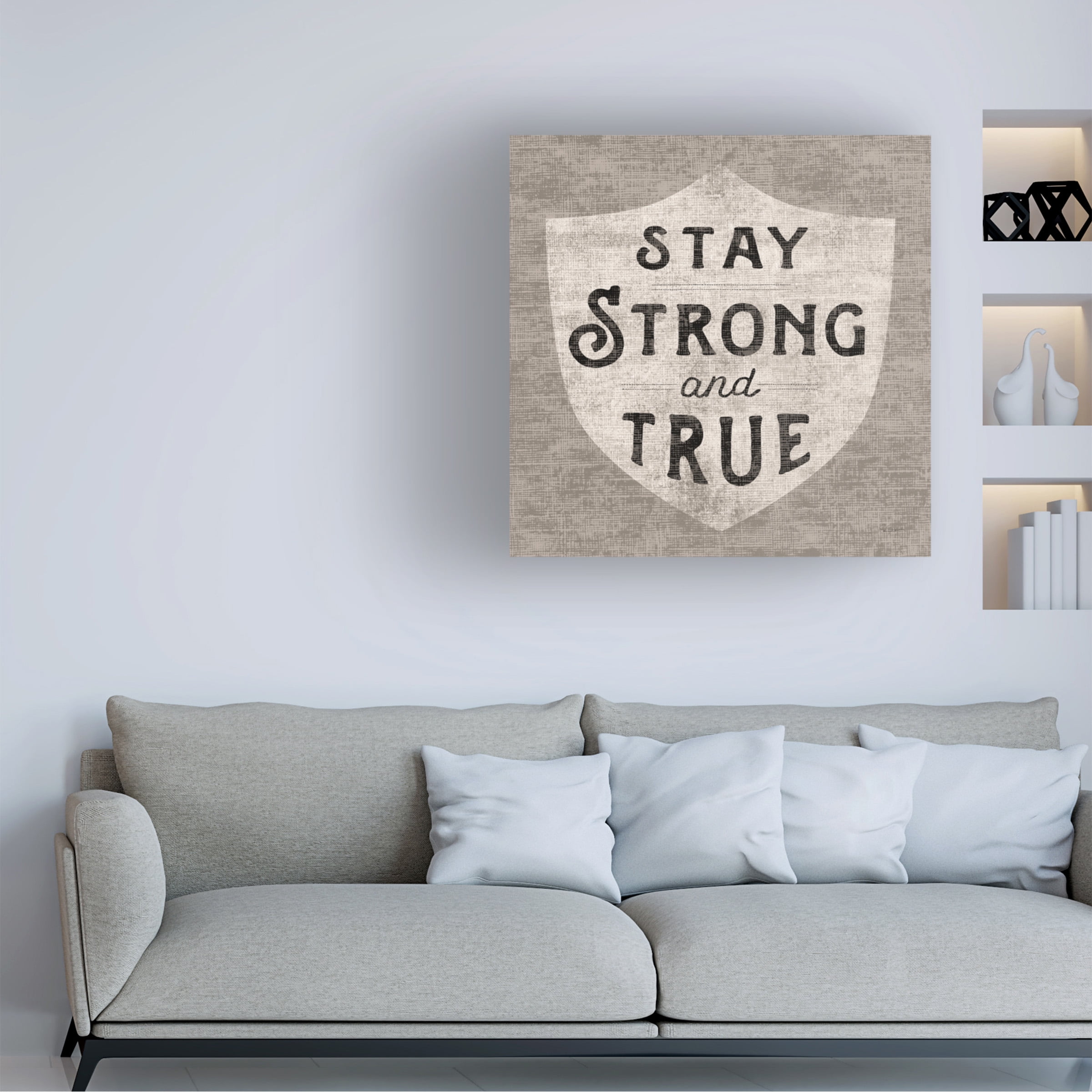 Trademark Fine Art 'Stay Strong' Canvas Art by Sue Schlabach