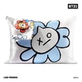 thumbnail image 2 of Funda de almohada Kitsch x BT21 (Van) satinada con cremallera Queen/Standard, 2 of 9