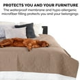 thumbnail image 4 of FurHaven Pet Products Quilted Twill Waterproof Bed/Furniture Protector - Brownstone, Small/Twin, 4 of 13