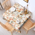 thumbnail image 2 of Corgi Dog and Flower Florals Square Tablecloth,Waterproof Square Table Cover,Wipeable Spillproof Washable Table Cover for Home Kitchen Party Decor 42"X42"(107x107cm), 2 of 6