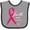 Heather and Black, variant on Inktastic Faith Over Fear Breast Cancer Awareness with Pink Ribbon Boys or Girls Baby Bib