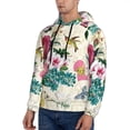 thumbnail image 3 of Haiem Bird Butterfly Rose Patterned Men's Hoodie with Kangaroo Pocket - Ideal Pullover Sweatshirt for Daily Wear, Travel, and Home-Large, 3 of 7