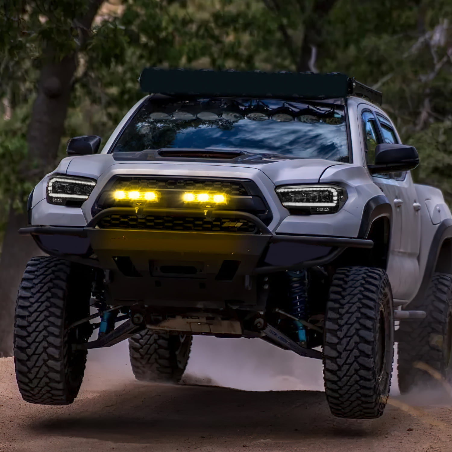 Nilight Side Shooter Amber LED Light Bar/Pods 2PCS 6.5 Inch 60W Flood Spot Beam Combo Fog/Driving Light Work Light for Truck ATV UTV Boat, 2 Years Warranty