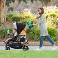 thumbnail image 4 of Baby Trend Sit N' Stand 5-in-1 Collapsible Shopper Stroller with Canopy, Visor, Extendable Storage Basket, Phone Tray, and 2 Cup Holders, Modern Khaki, 4 of 5