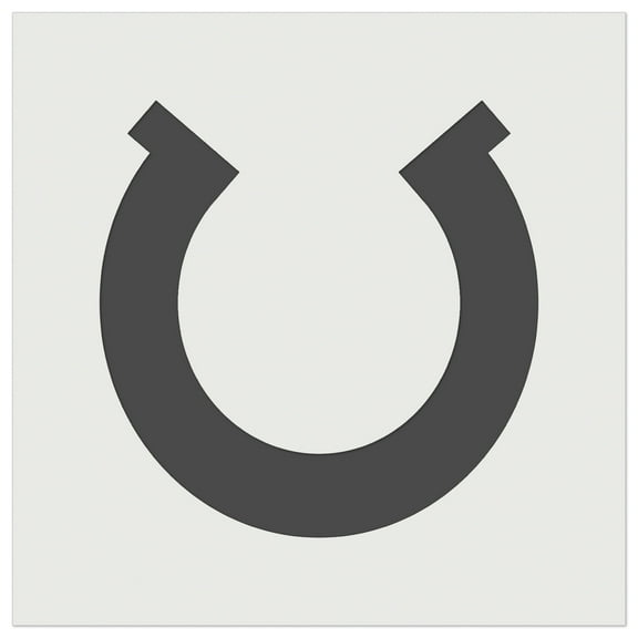 Horseshoe Lucky Solid DIY Cookie Wall Craft Stencil - 5.5 Inch
