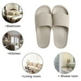 thumbnail image 5 of Mujeres Hombres Toboganes Suaves,Zapatillas Baño Piscina Gimnasio Interior y Exterior, 5 of 5