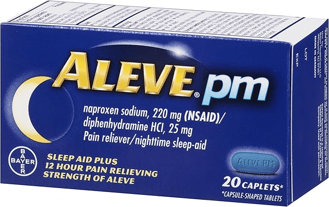 Aleve PM PM Pain Relief Caps, 20 CT (Pack of 3)