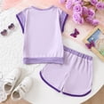 thumbnail image 3 of Gubotare Baby Girl Clothes Summer Toddler Girl Outfits Tops Sleeveless Tank Tops Shorts Summer Clothes Set 6 9 12 18 24 Months 2T 3T 4T 5T (Purple,7-8 Years), 3 of 5