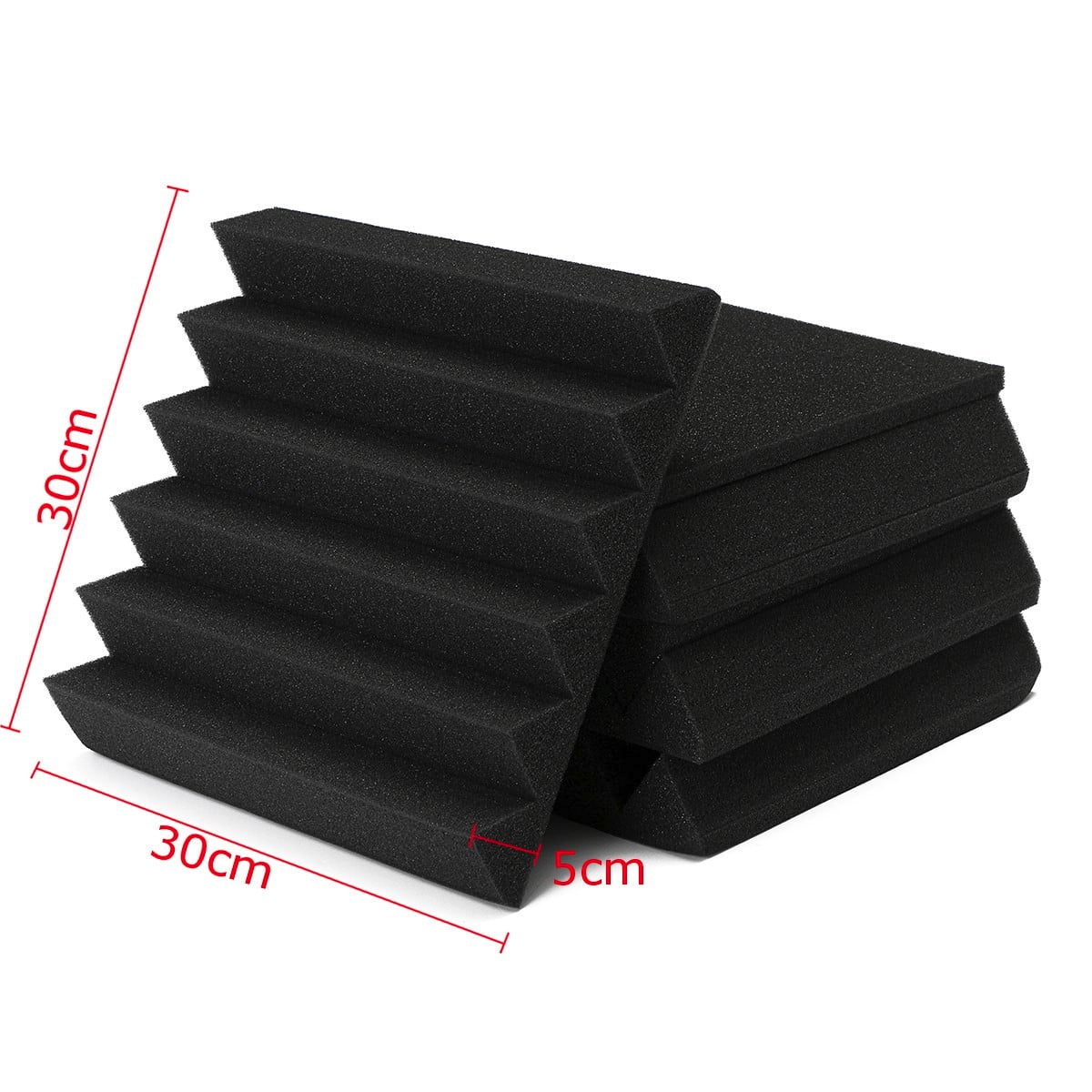 2" x 12" x 12" Charcoal Acoustic Wedge Studio Foam 12 Pack Walmart Canada