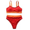 thumbnail image 3 of Kit de traje de baño dividido, traje de baño para mujer, cintura alta, bikini de cintura alta, traje de baño elástico, ultra sensible, 3 of 6