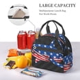 thumbnail image 3 of Honeii Shark With USA Flag for Insulated Lunch Box, Lunch Bag Lunch Cag for Both Genders with An Adjustable Shoulder Strap, 3 of 5
