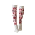 thumbnail image 2 of Minnieouse 1 par de medias por encima de la rodilla para mujer con estampado de otoño invierno cálido viaje de punto calcetines ajustados altos para mujer Medias Blanco Minnieouse AP013306-01, 2 of 6
